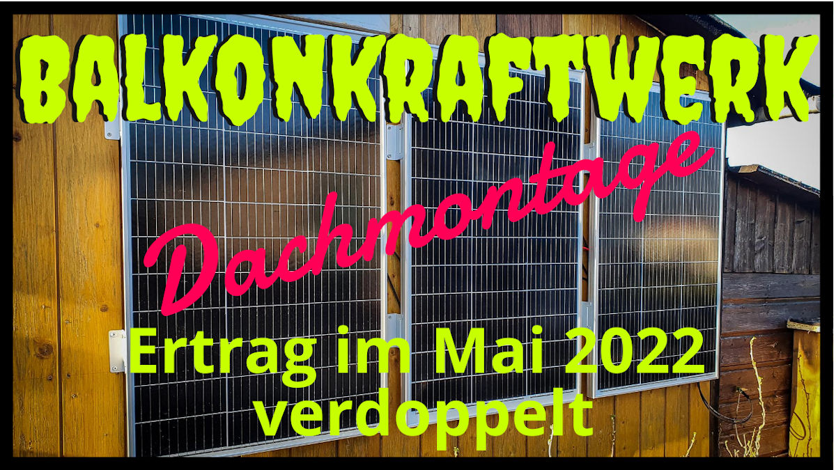 Balkonkraftwerk - Dachmontage