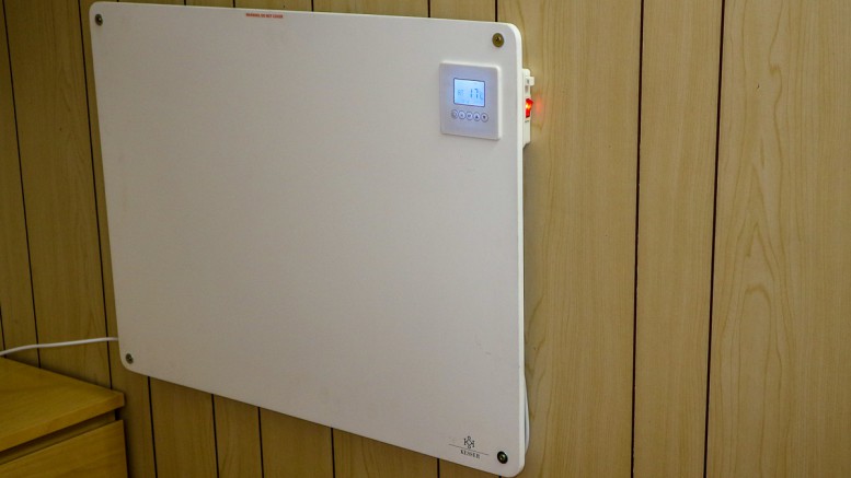 Infrarotheizung mit Thermostat, Wandmontage