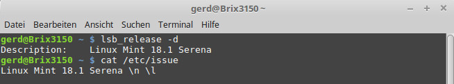 Linux Version anzeigen lassen im Terminal