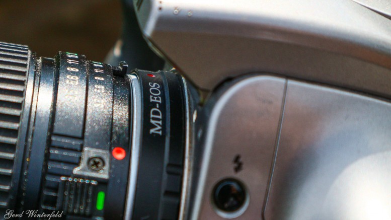 Minolta MD auf Canon EOS Adapter
